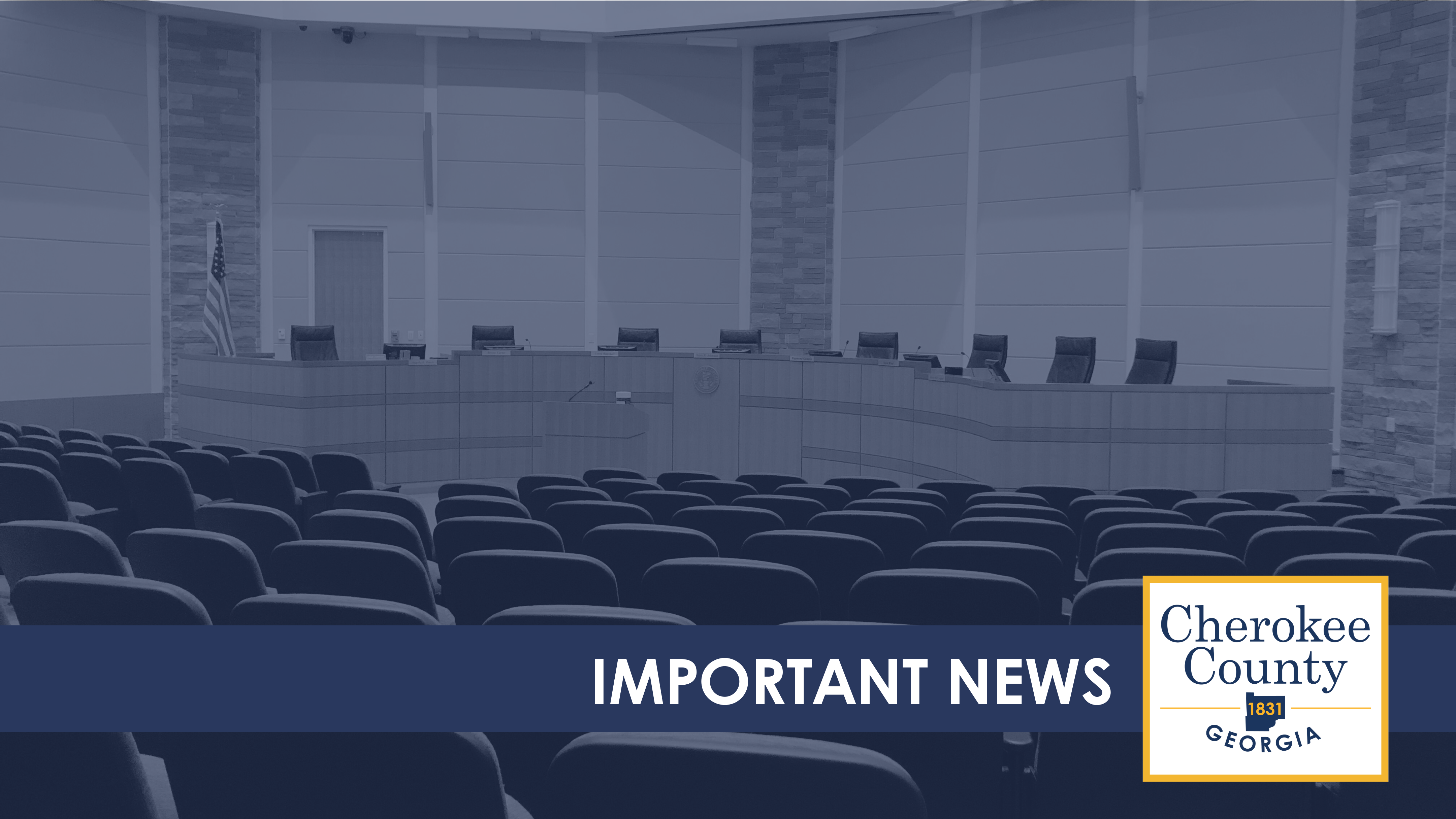 Image of empty BOC meeting room with blue overlay that reads Meeting Highlights